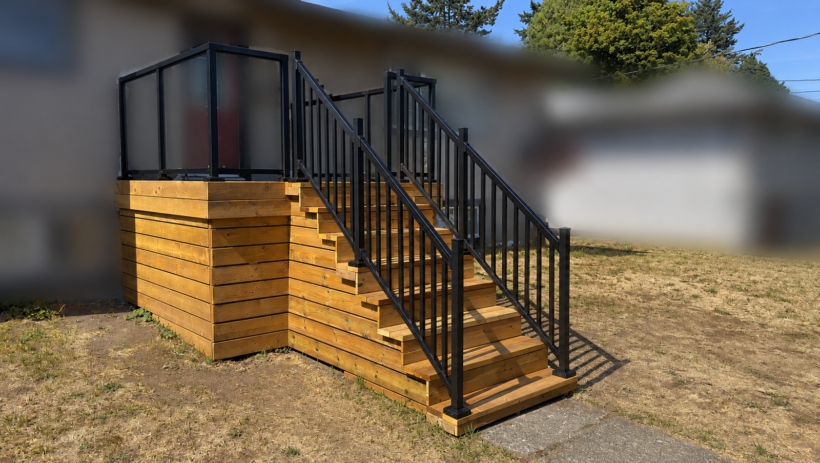 Custom Front deck construction
